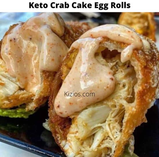 Keto Crab Cake Egg Rolls