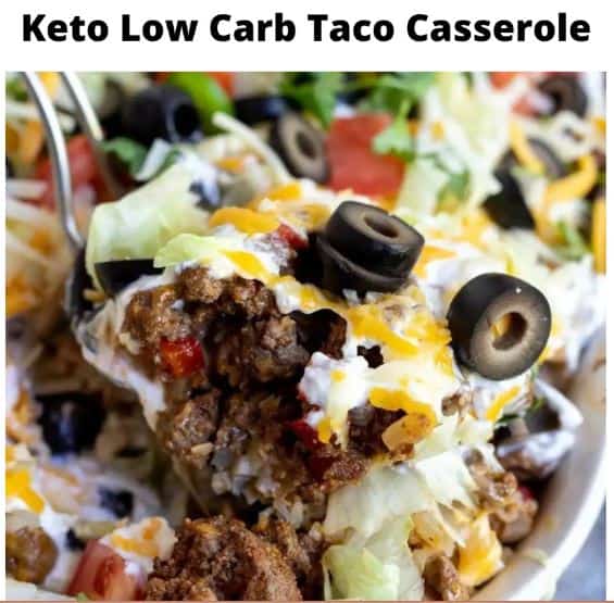 Keto Low Carb Taco Caserole