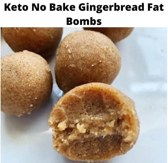 Keto No Bake Gingerbread Fat Bombs
