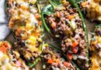 Keto Stuffed Poblano Peppers