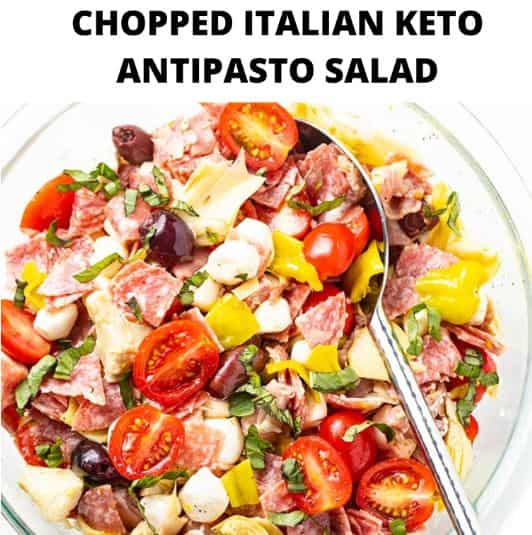 Chopped Italian Keto Antipasto Salad