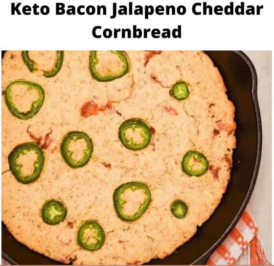 Keto Bacon Jalapeno Cheddar Cornbread