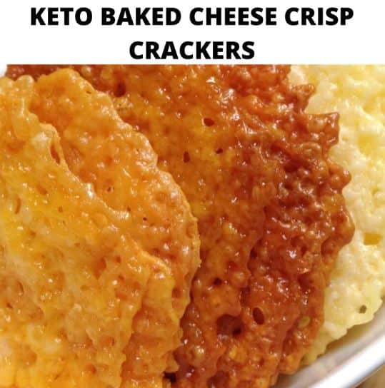 Keto Baked Cheese Crisp Cracker