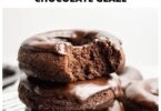 Keto Chocolate Donuts With Chocolate Glaze