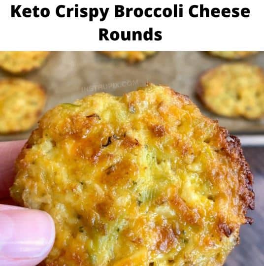 Keto Crispy Broccoli Cheese Rounds