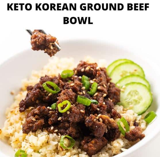 Keto Korean Ground Beef Bowl