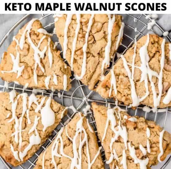 Keto Maple Walnut Scones