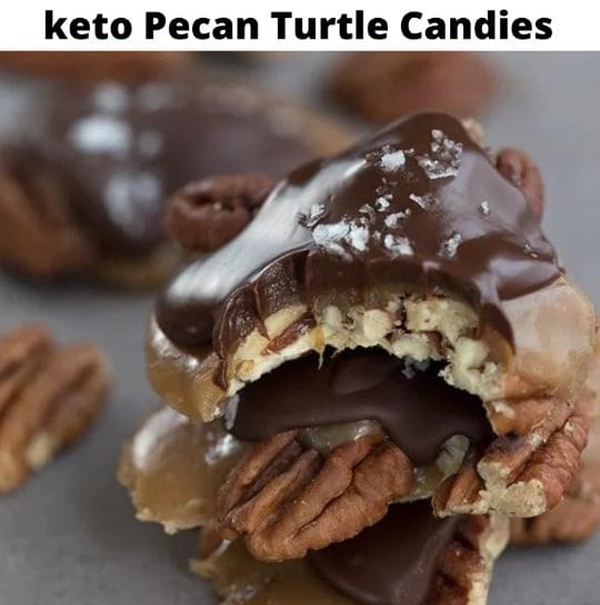Keto Pecan Turtle Candies