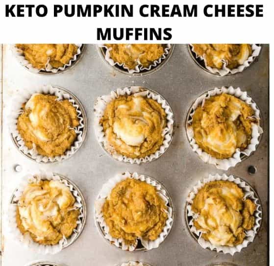 Keto Pumpkin Cream Cheese Muffins