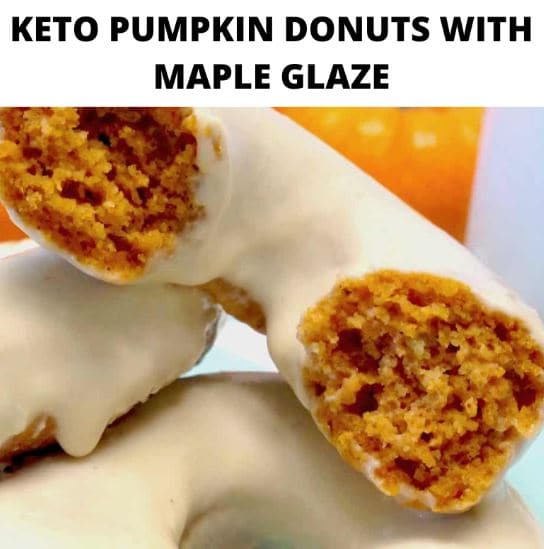 Keto Pumpkin Donuts With Maple Glaze