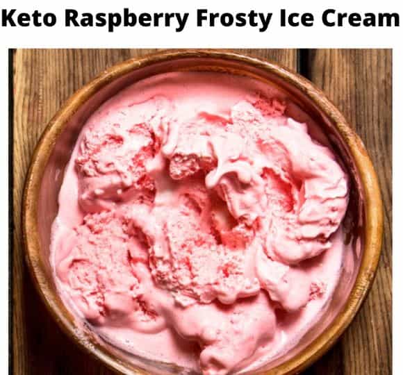 Keto Raspberry Frosty Ice Cream