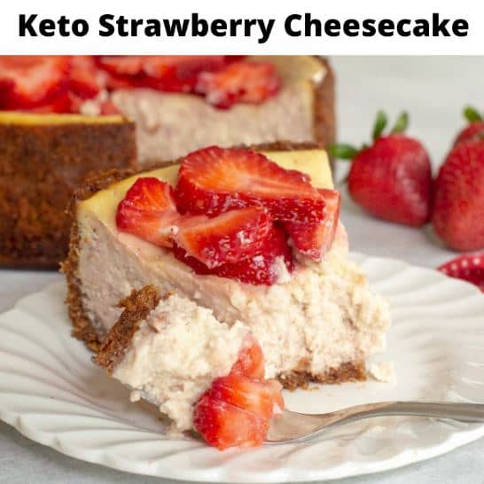 Keto Strawberry Cheesecake