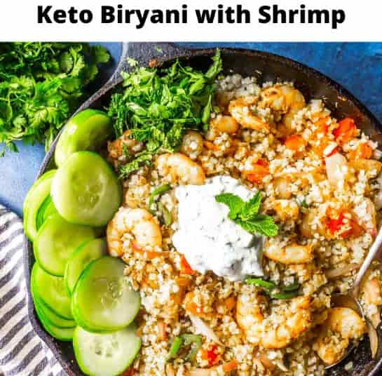 Keto Biryani With Shrimp