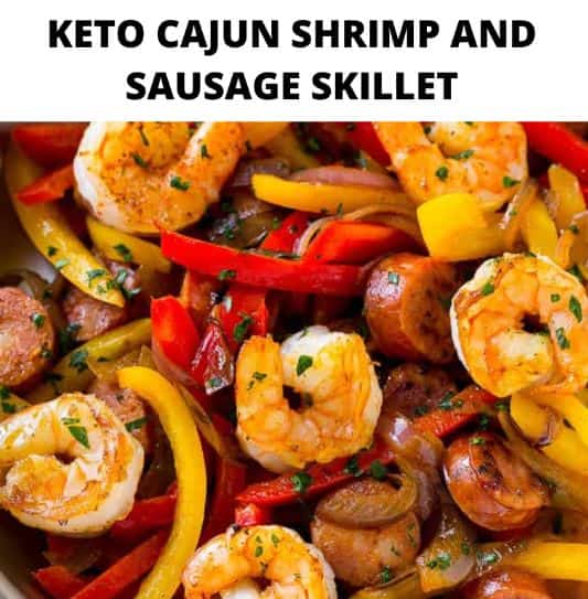 Keto Cajun Shrimp And Sausage Skillet