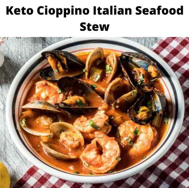 Keto Cioppino Italian Seafood Stew