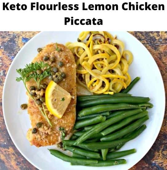 Keto Flourless Lemon Chicken Piccata