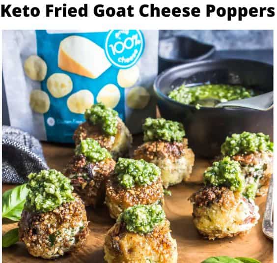 Keto Fried Goat Cheese Poppers