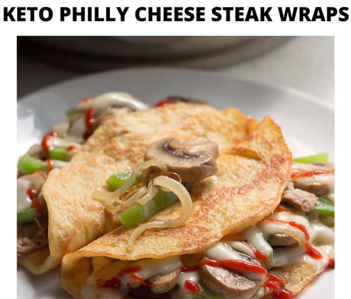 Keto Philly Cheese Steak Wraps