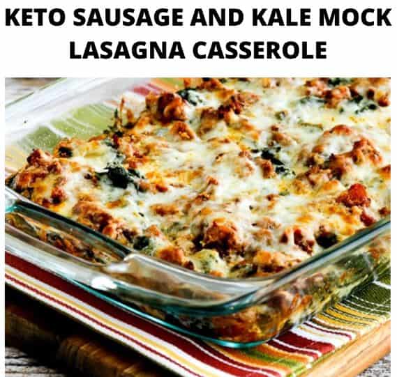 Keto Sausage And Kale MockLasagna Casserole