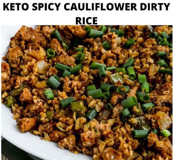 Keto Spicy Cauliflower Dirty Rice