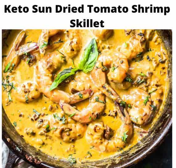 Keto Sun Dried Tomato Shrimp Skillet