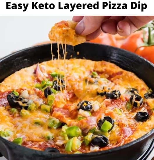 Easy Keto Layered Pizza Dip