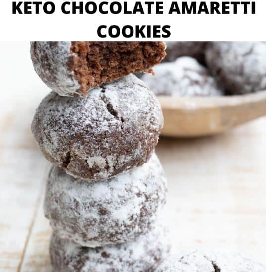 Keto Chocolate Amaretti Cookies