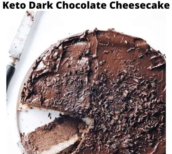 Keto Dark Chocolate Cheesecake