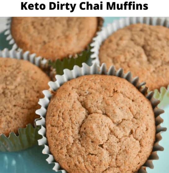 Keto Dirtty Chai Muffins