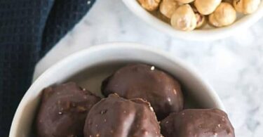 Keto Hazelnut Chocolate Candy Balls