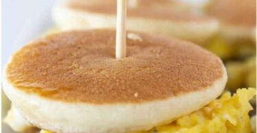 Keto PancakesSausage & Egg Sliders