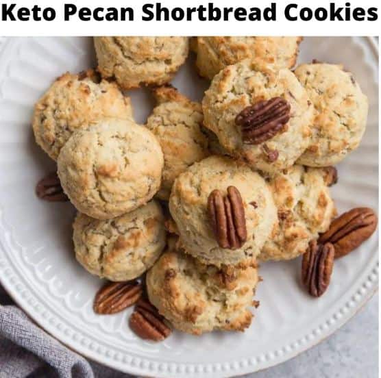 Keto Pecan Shortbread Cookies