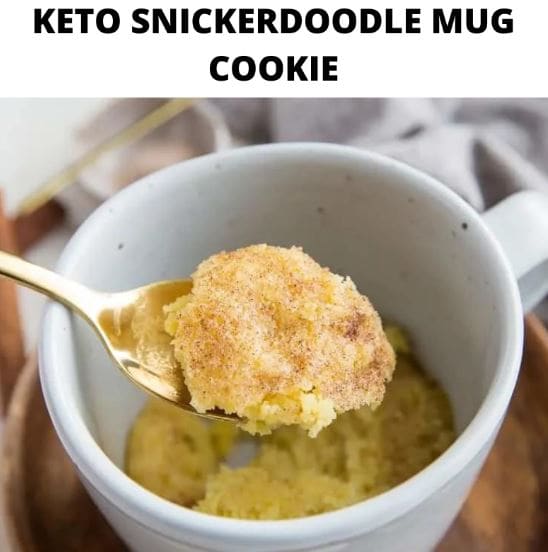 Keto Snickerdoodles Mug Cookie