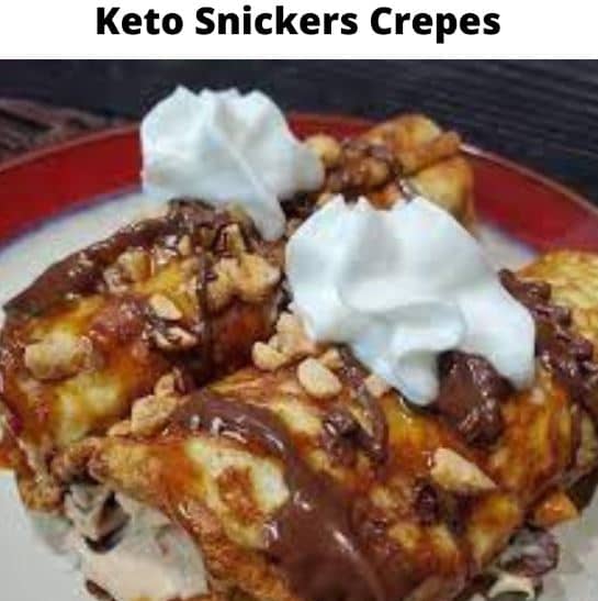 Keto Snickers Crepes