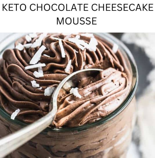 Keto Chocolate Cheesecake Mousse