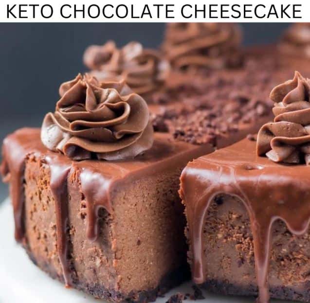 Keto Chocolate Cheesecake