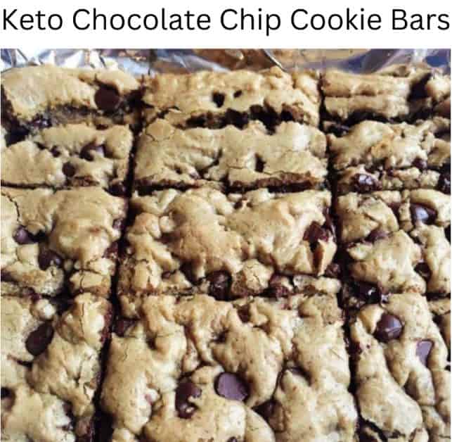 Keto Chocolate Chip Cookie Bars