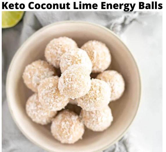 Keto Coconut Lime Energy Balls