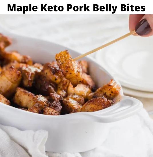 Maple Keto Pork Belly Bites