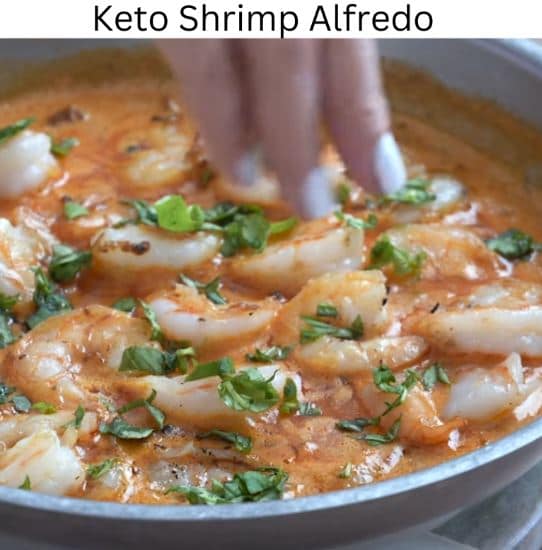 Keto Shrimp Alfredo