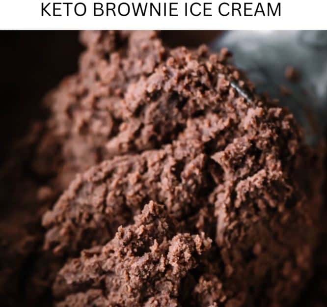 Keto Brownie Ice Cream