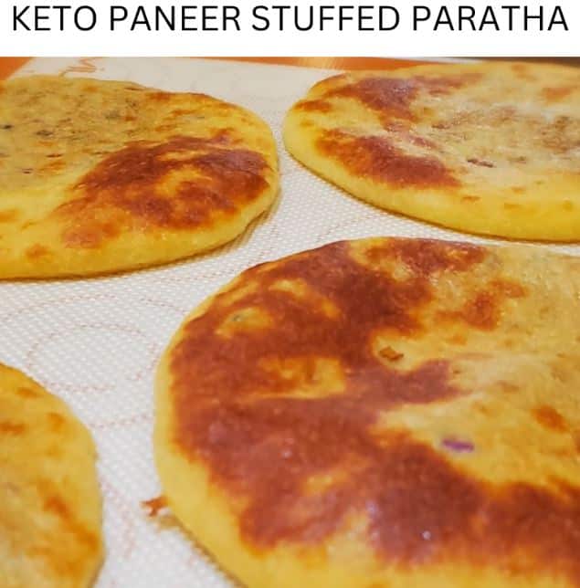 Keto Paneer Stuffed Paratha