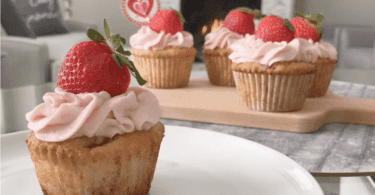 Strawberry Vanilla Cupcakes