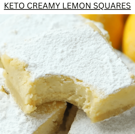 Keto Creamy Lemon Bars