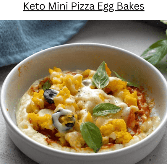 Keto Mini Pizza Egg Bakes