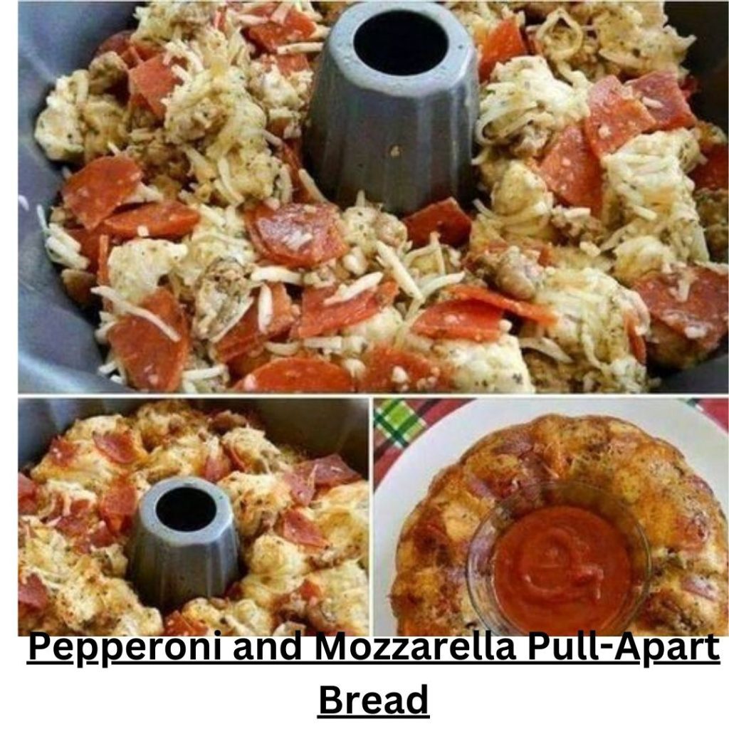 Pepperoni and Mozzarella Pull-Apart Bread