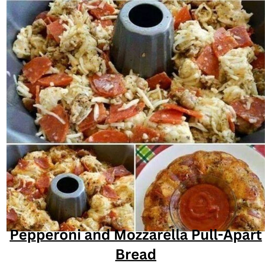 Pepperoni and Mozzarella PullApart Bread Keto Recipes