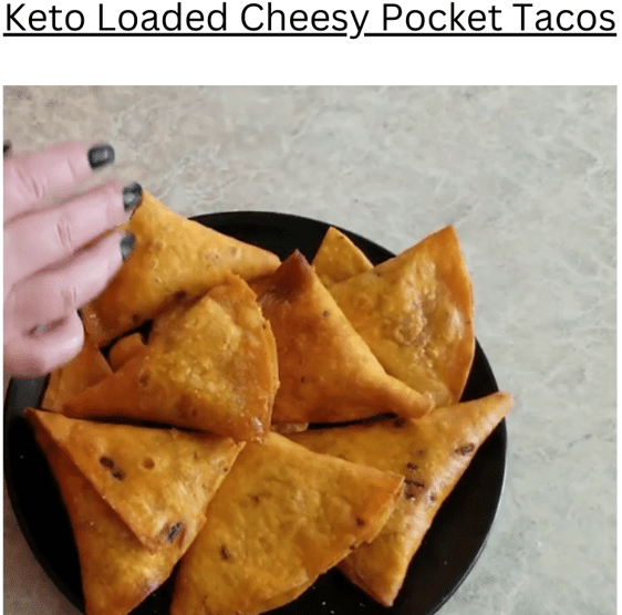 Keto Loaded Cheesy Pocket Tacos