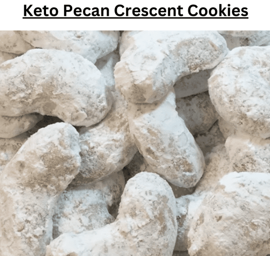 Keto Pecan Crescent Cookies