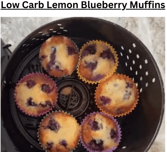 Low Carb Lemon Bluberry Muffins
